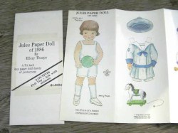 1886 RETRO JULES PAPER DOLL 7.25 INCH DANDY BOY, 5 OUTFITS, ARK